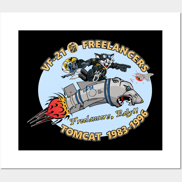 VF-21 Freelancers Nose Art Wall Art by MBK